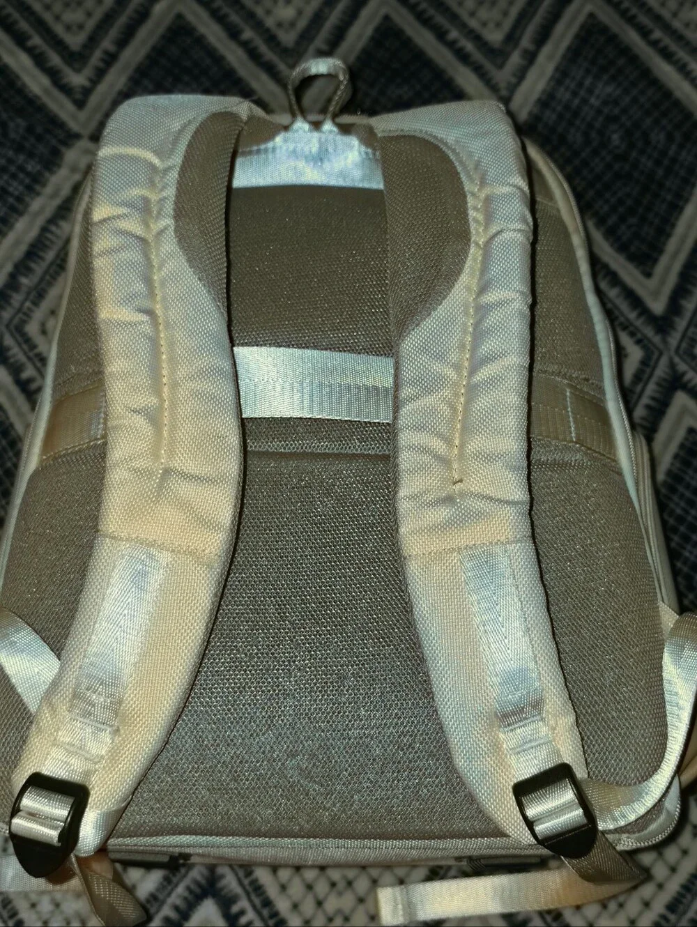 Unisex Cream and Tan Backpack - Sleek Everyday Carry